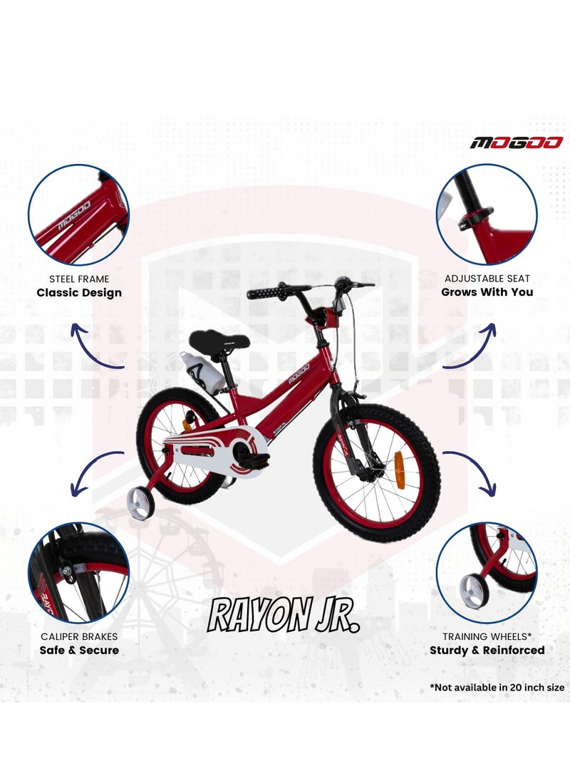 Mogoo - Rayon Junior 2.0 100% Assembled Kids Bicycle 14 Inch - Red