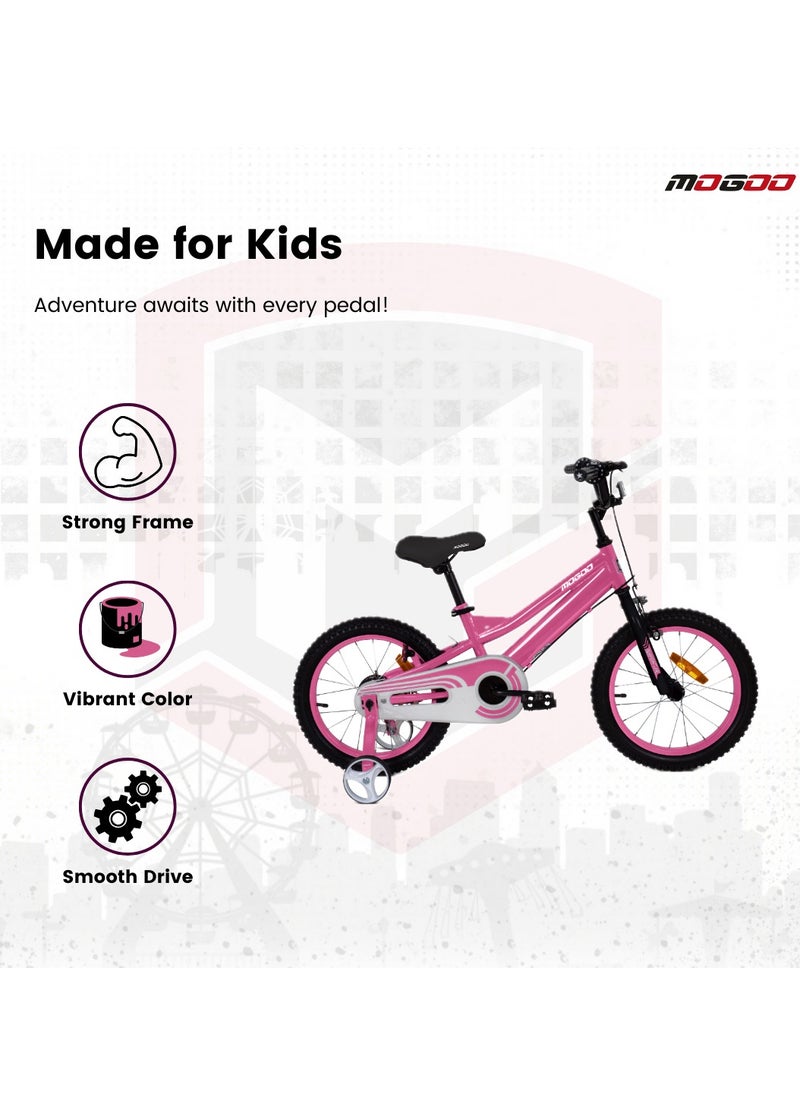 Mogoo - Rayon Junior 2.0 100% Assembled Kids Bicycle 16 Inch - Pink