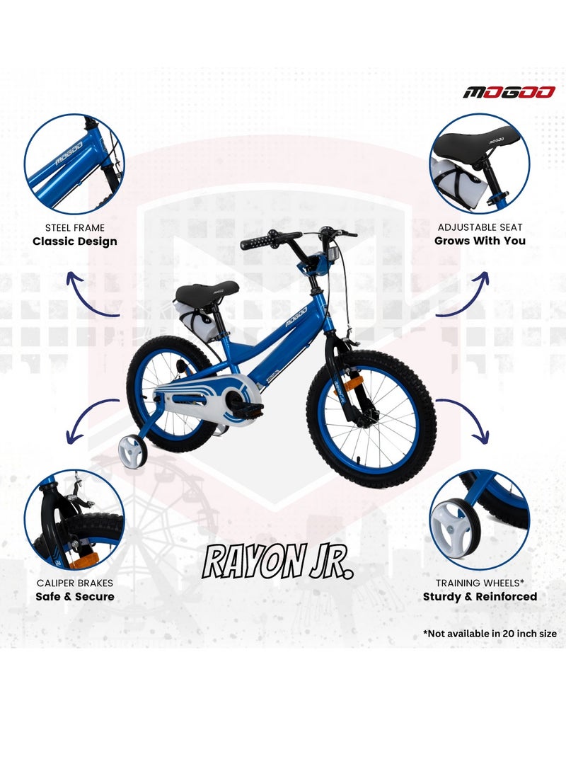 Mogoo - Rayon Junior 2.0 100% Assembled Kids Bicycle 16 Inch - Blue