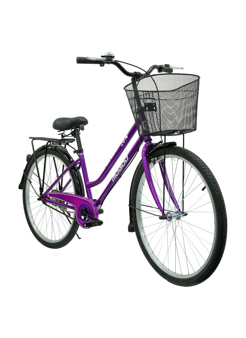 - Zen City Bike - 26 Inch - Purple