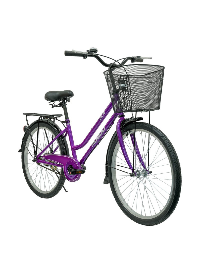 - Zen City Bike - 24 Inch - Purple