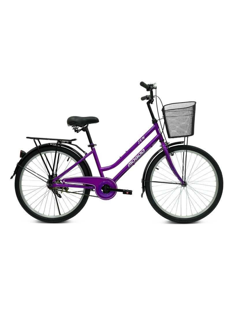 - Zen City Bike - 24 Inch - Purple
