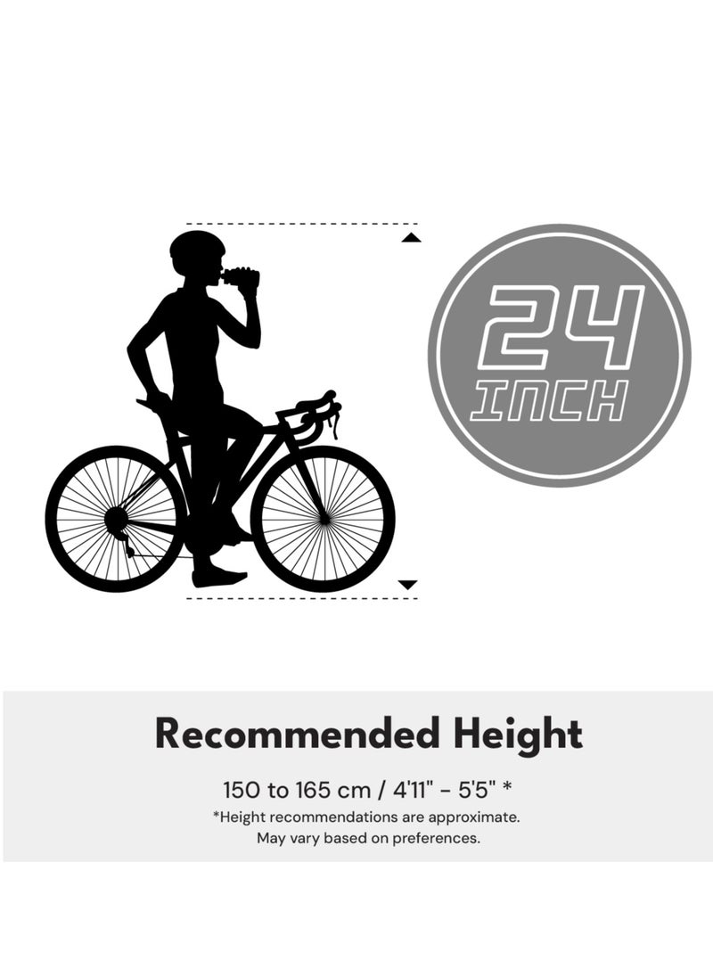 - Zen City Bike - 24 Inch - Purple