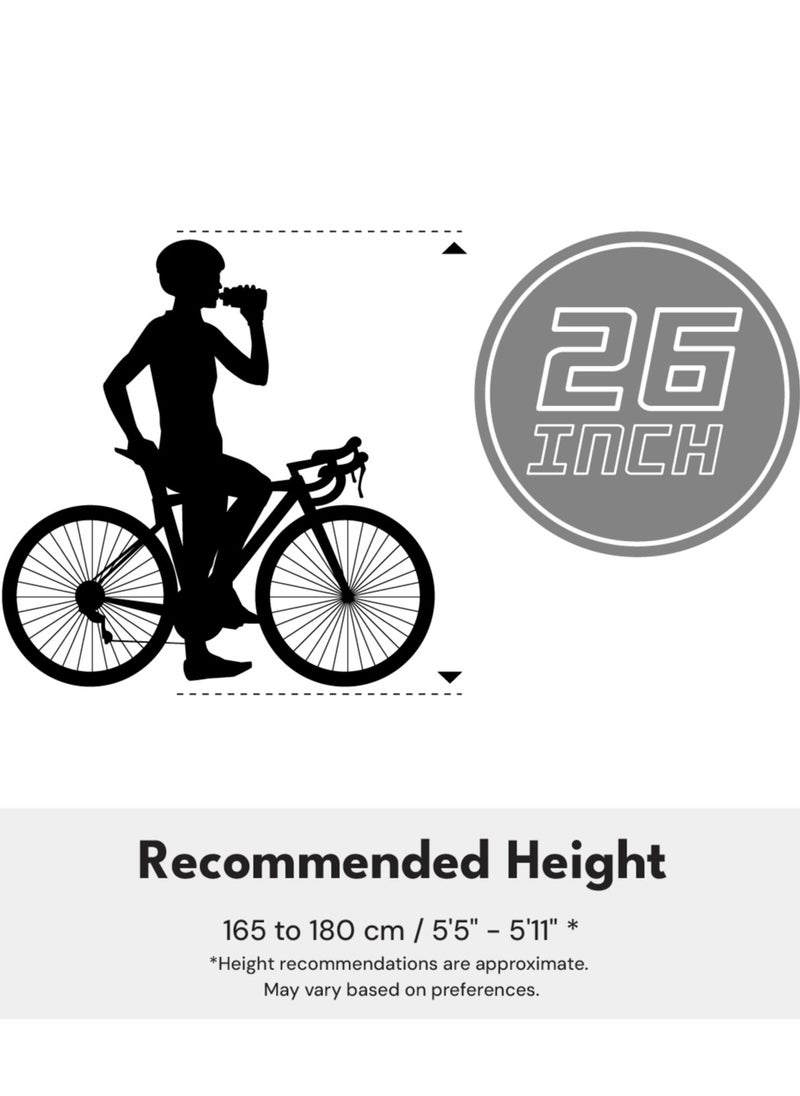 - Zen City Bike - 26 Inch - Light Blue
