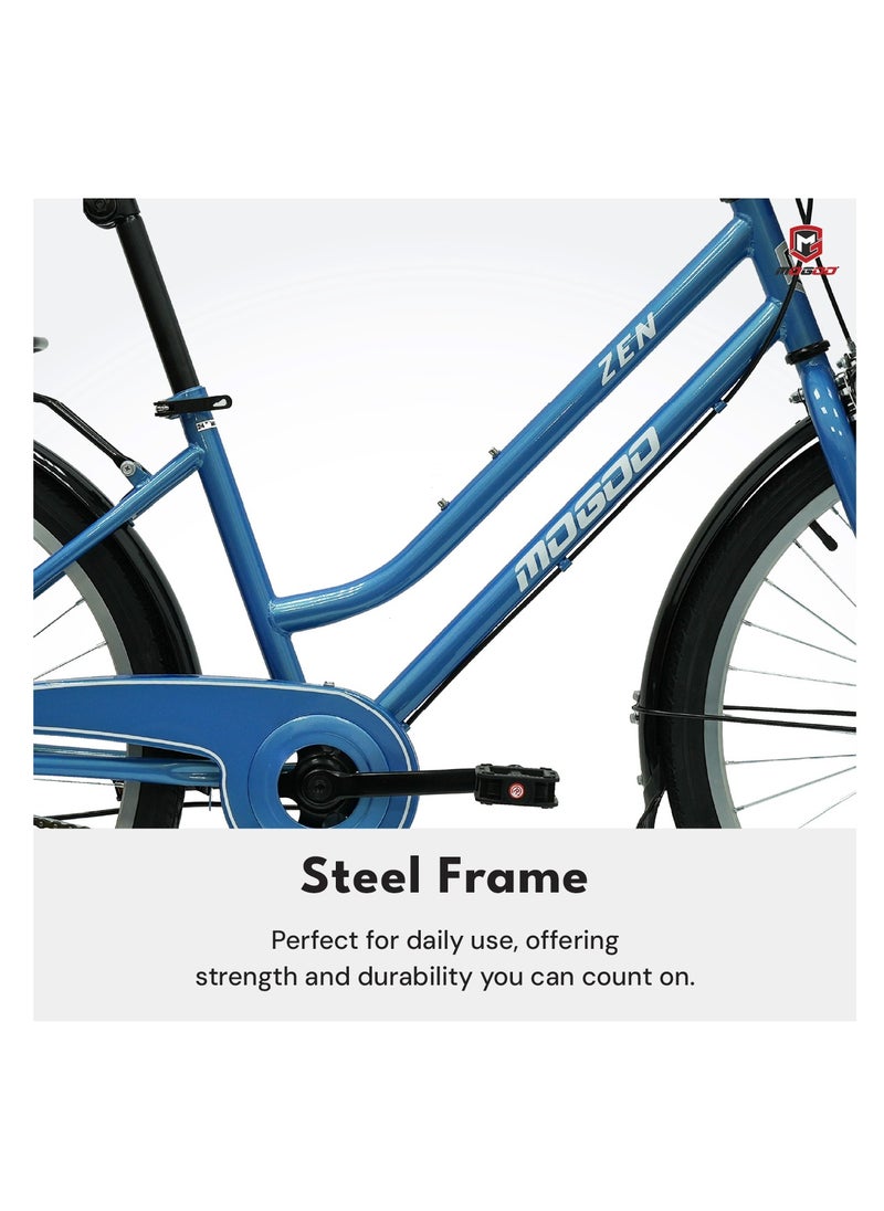 - Zen City Bike - 26 Inch - Light Blue