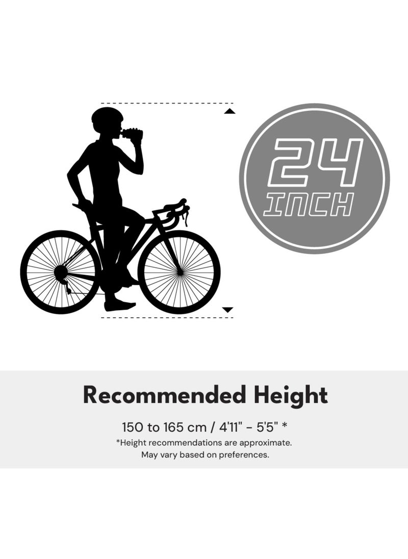 - Zen City Bike - 24 Inch - Light Blue