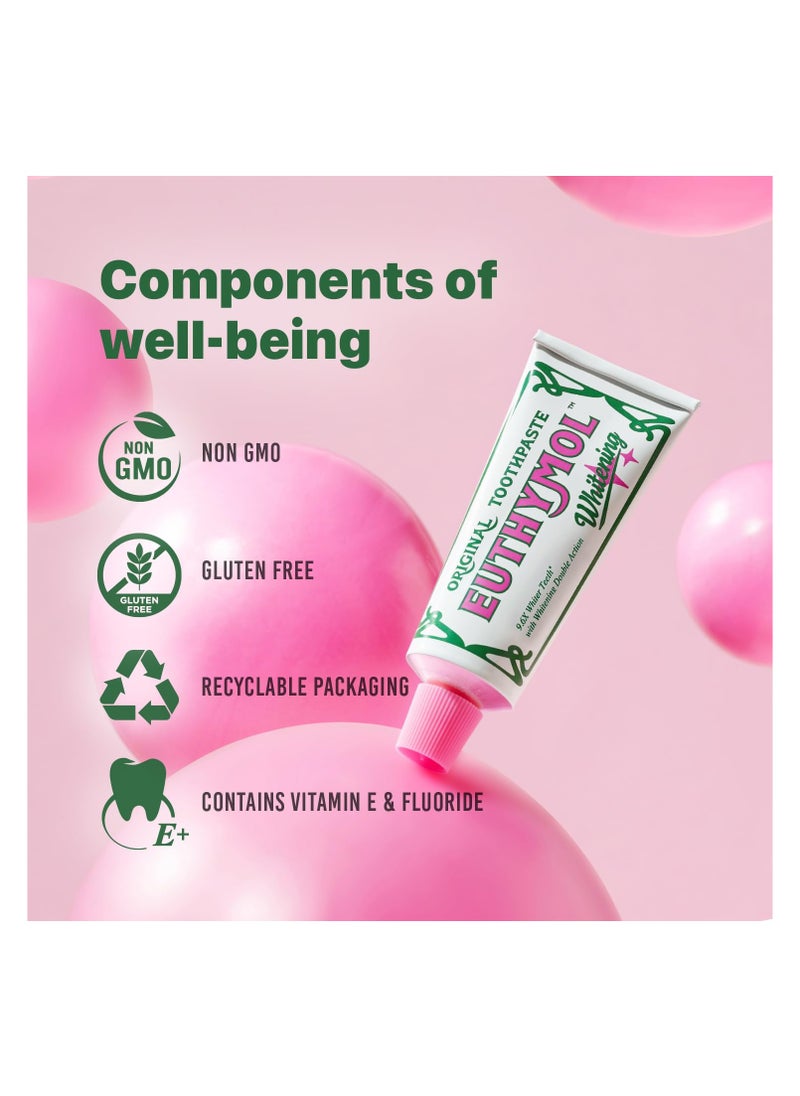 Whitening Toothpaste,Stain Removal in 2 Weeks, Long-Lasting Freshness for Sensitive Gum and Teeth. Bad Breath, Cavity Prevention,2X75ml,Pack of 2