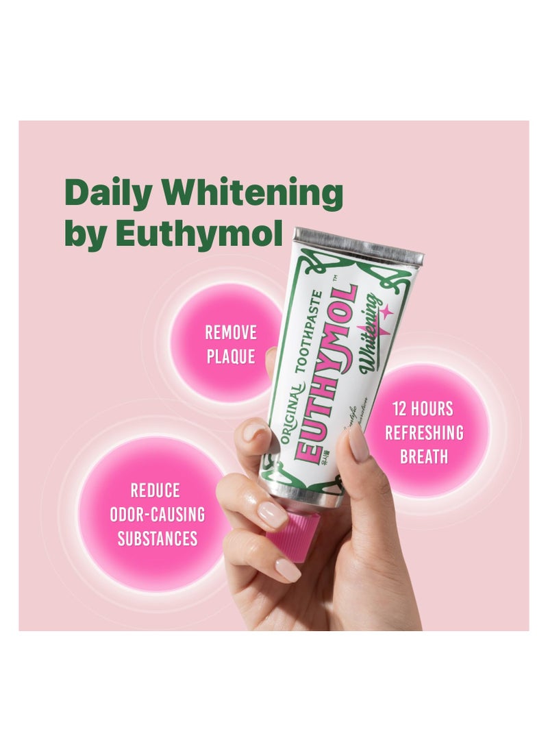 Whitening Toothpaste,Stain Removal in 2 Weeks, Long-Lasting Freshness for Sensitive Gum and Teeth. Bad Breath, Cavity Prevention,4X75ml,Pack of 4