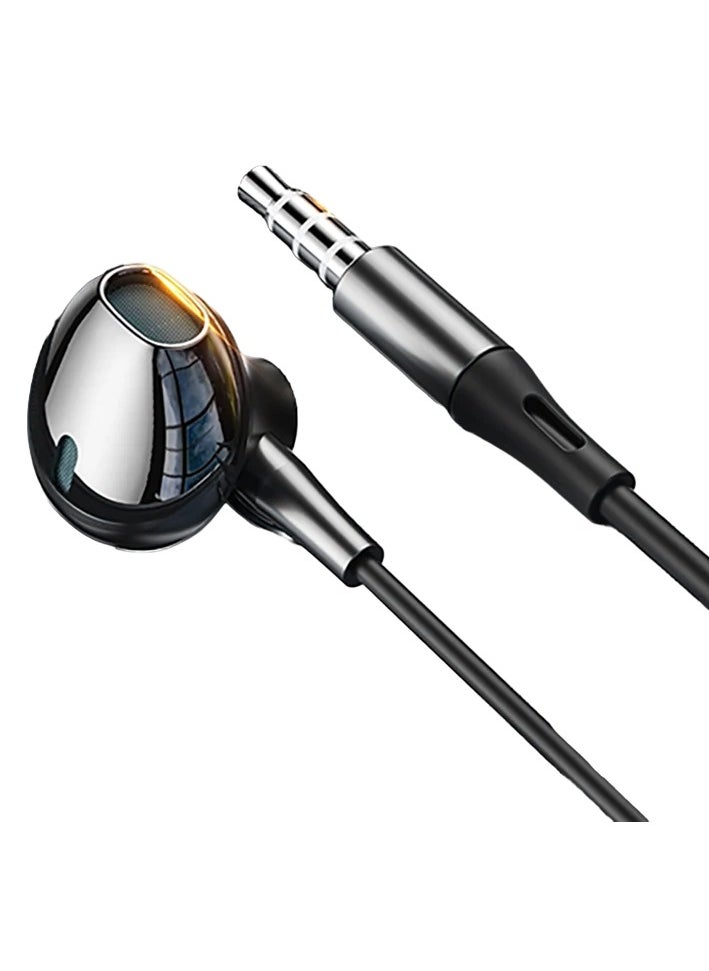 Wired Earbuds, Hifi Bass Stereo Game Headphones, Lightweight Universal Hand Free Wired Headsets, Durable Portable Clear Sound Earphones With Built In Mic, (1pc, 3.5mm Black)