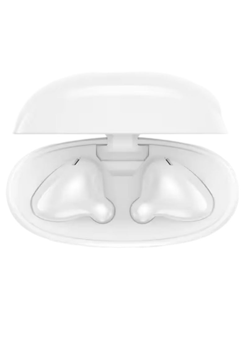 E310 True Wireless Stereo Earbuds, Bluetooth 5.3, 13mm Drivers, AI Call Noise Reduction, 20 Hours Playtime, USB-C Charging, Lightweight - White, with 1-Year Replacement Warranty White
