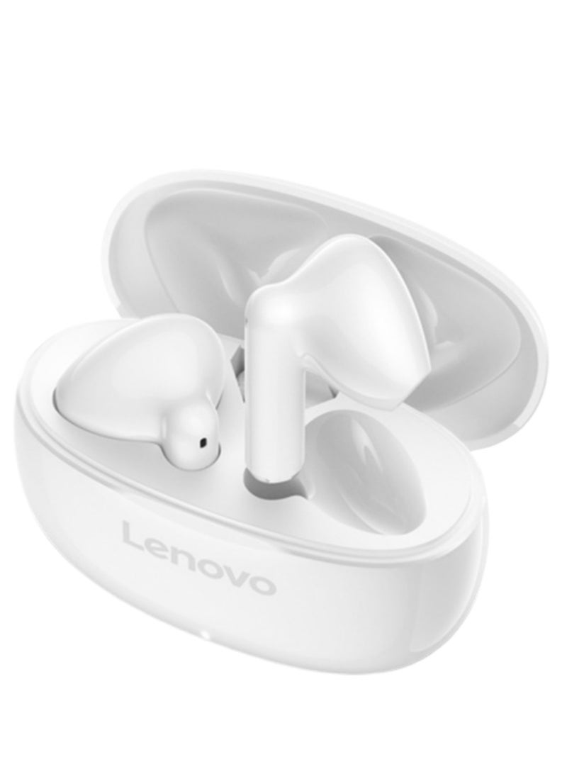 E310 True Wireless Stereo Earbuds, Bluetooth 5.3, 13mm Drivers, AI Call Noise Reduction, 20 Hours Playtime, USB-C Charging, Lightweight - White, with 1-Year Replacement Warranty White