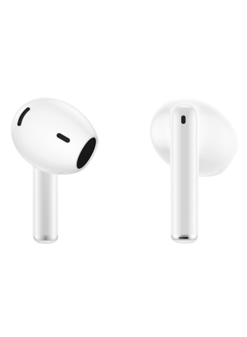 E310 True Wireless Stereo Earbuds, Bluetooth 5.3, 13mm Drivers, AI Call Noise Reduction, 20 Hours Playtime, USB-C Charging, Lightweight - White, with 1-Year Replacement Warranty White