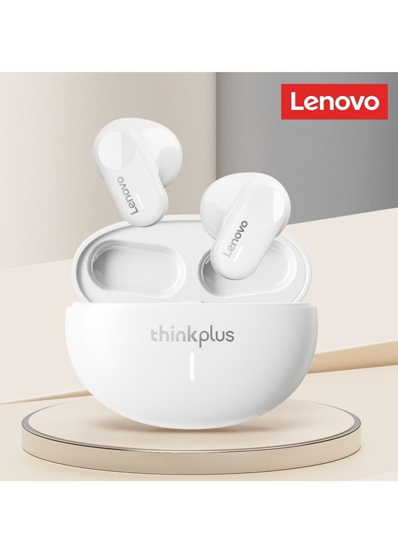 LP19 Bluetooth Earphones, Comfortable Lightweight Wireless Earbuds, HIFI Sound Quality In Ear Sports Headphones, Waterproof Music Headset With Dual HD Microphone, (1pc, White)