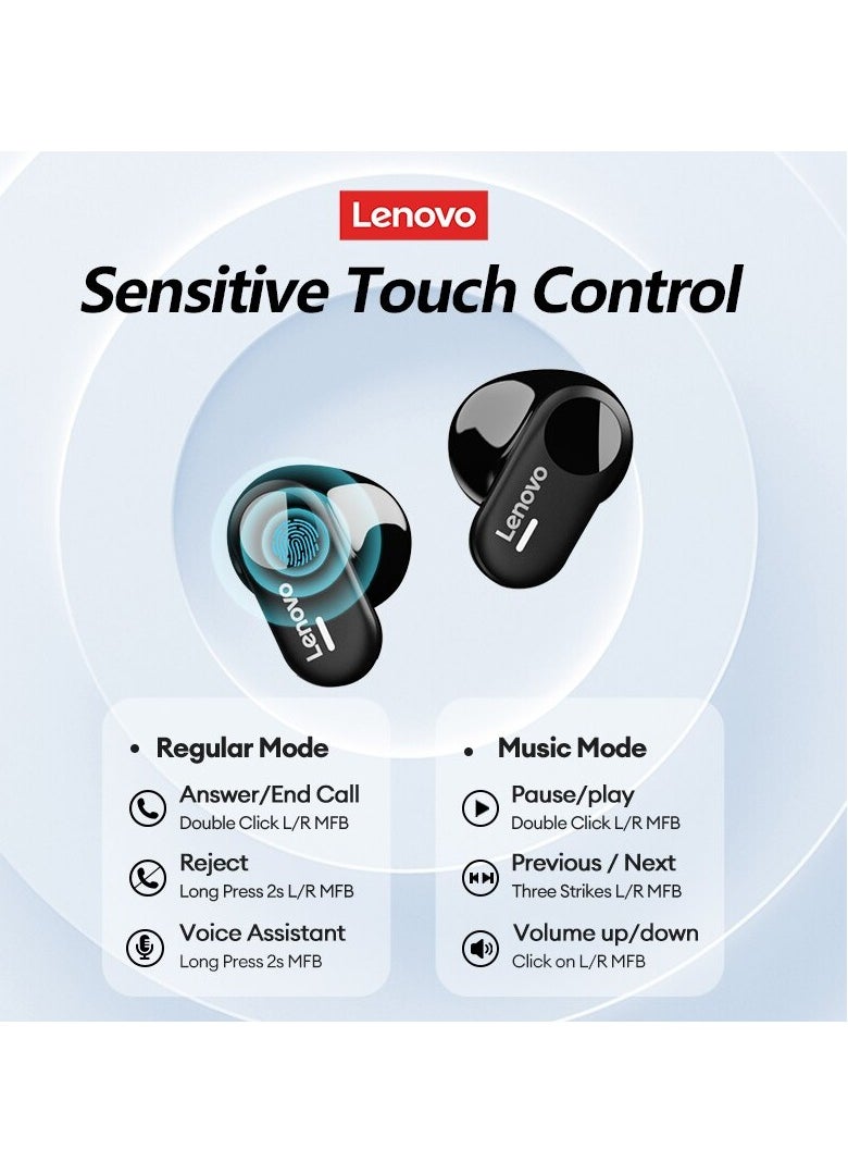 LP19 Bluetooth Earphones, Comfortable Lightweight Wireless Earbuds, HIFI Sound Quality In Ear Sports Headphones, Waterproof Music Headset With Dual HD Microphone, (1pc, Beige)