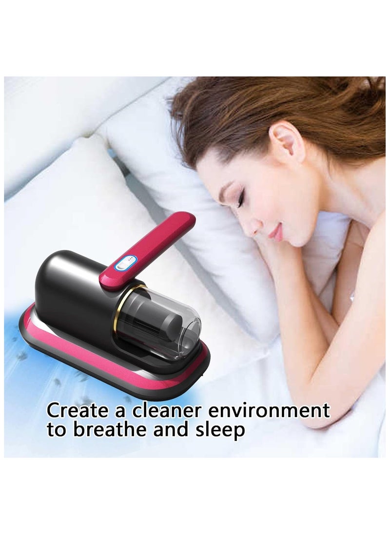 Compact Mattress Vacuum Cleaner | 100W Handheld Cordless with UV Light | 8000Pa Powerful Suction & 250ml Dust Collection