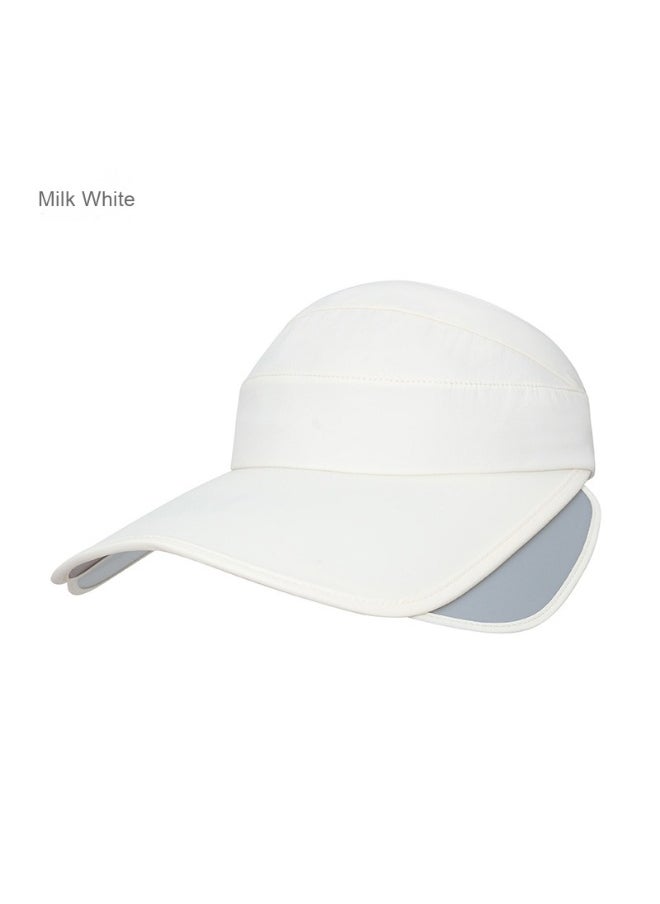 Summer Korean Style Wide Brim Sun Protection Hat with Open Top