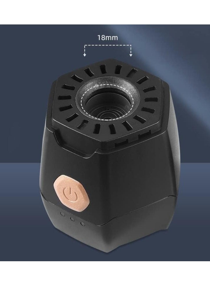 Well-Designed Aroma Diffuser, Portable Smart Electronic Incense Burner, Car Mini Aroma Diffuser, Safe and Intimate Fragrance Device for Home, Office, or Car – Black, Compact & Stylish Aroma Therapy Solution.