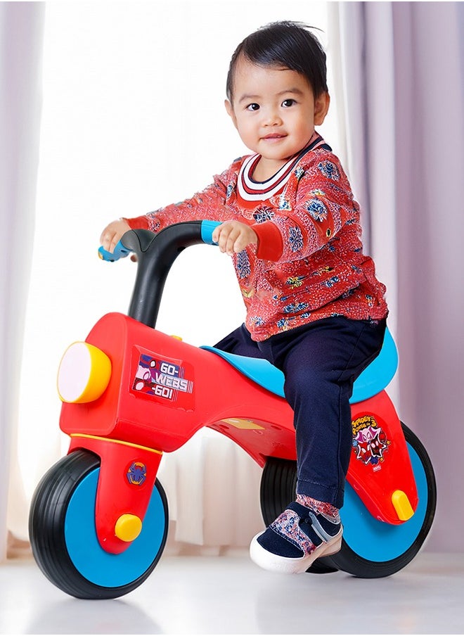 Spiderman Ride On Toys for Kids, Baby Ride on Scooter, Gift for Girls & Boys, Balance Bike Anti Skid No Pedal, Toddler Bicycle , 3 years-5 years, Red