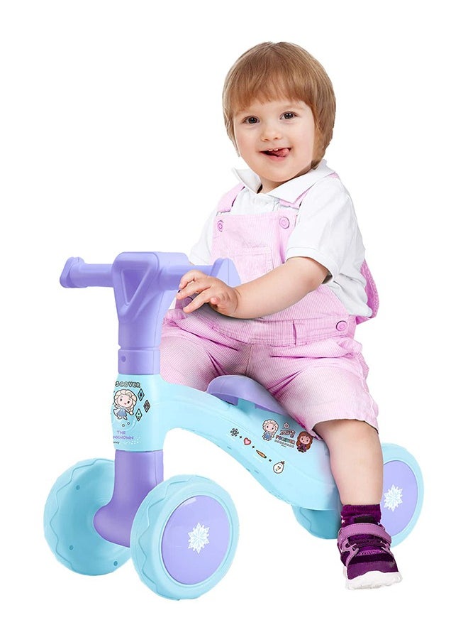 Frozen Ride On Toys for Kids, Baby Ride on Scooter, Gift for Girls, Balance Bike Anti Skid No Pedal, Toddler Bicycle , 2 years-4 years, Blue