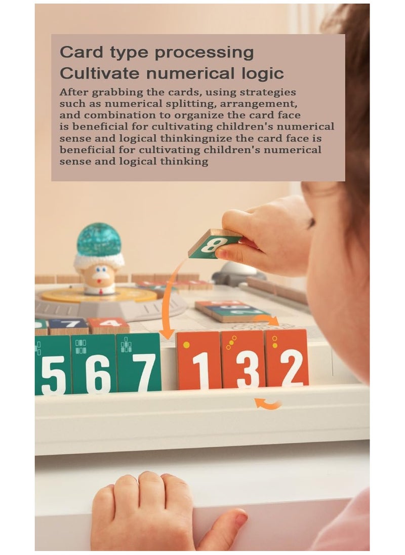 Intelligence and thinking training for children aged 6 and above, interactive math board games with toys for parent-child families, and focused on digital mahjong.45 * 45 * 8.3cm.