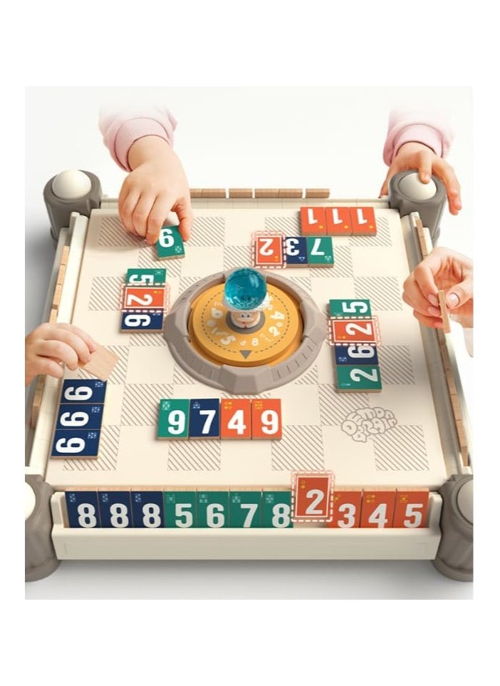 Intelligence and thinking training for children aged 6 and above, interactive math board games with toys for parent-child families, and focused on digital mahjong.45 * 45 * 8.3cm.