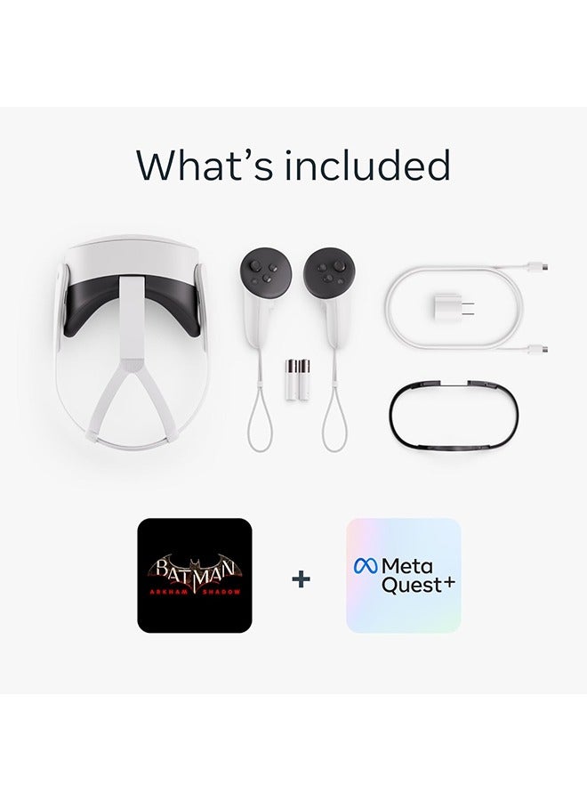 Meta Quest 3S 128GB Get Batman: Arkham Shadow and a 3-Month Trial of Meta Quest+ Included — All-in-One Headset white