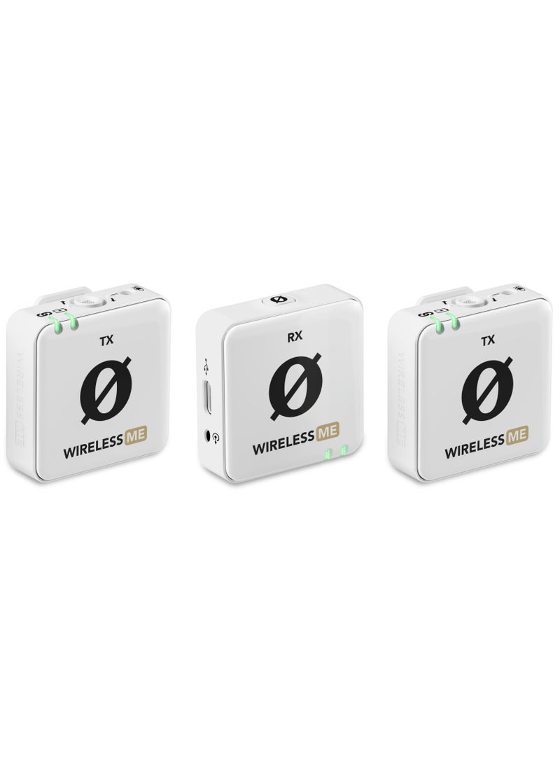 Wime Dual( 2 Tx & 1 Rx) White microphone WIMEDUALW WHITE