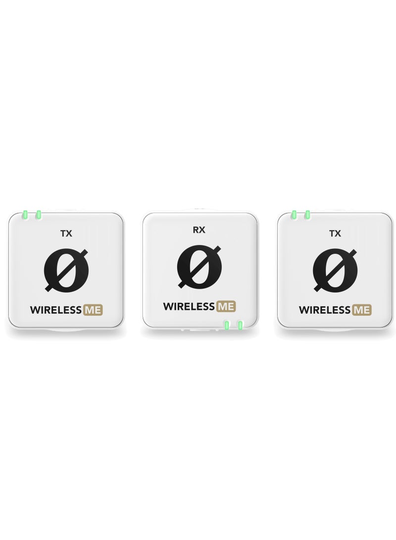 Wime Dual( 2 Tx & 1 Rx) White microphone WIMEDUALW WHITE
