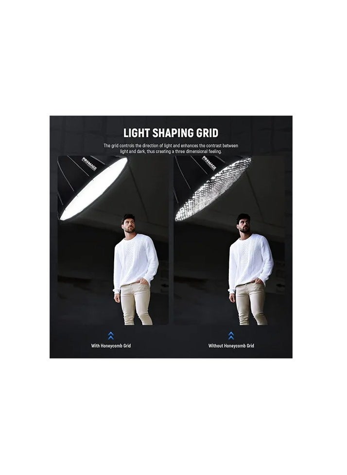 PROMAGE PM-USG41 105cm Quick Folding Umbrella Softbox With Grid