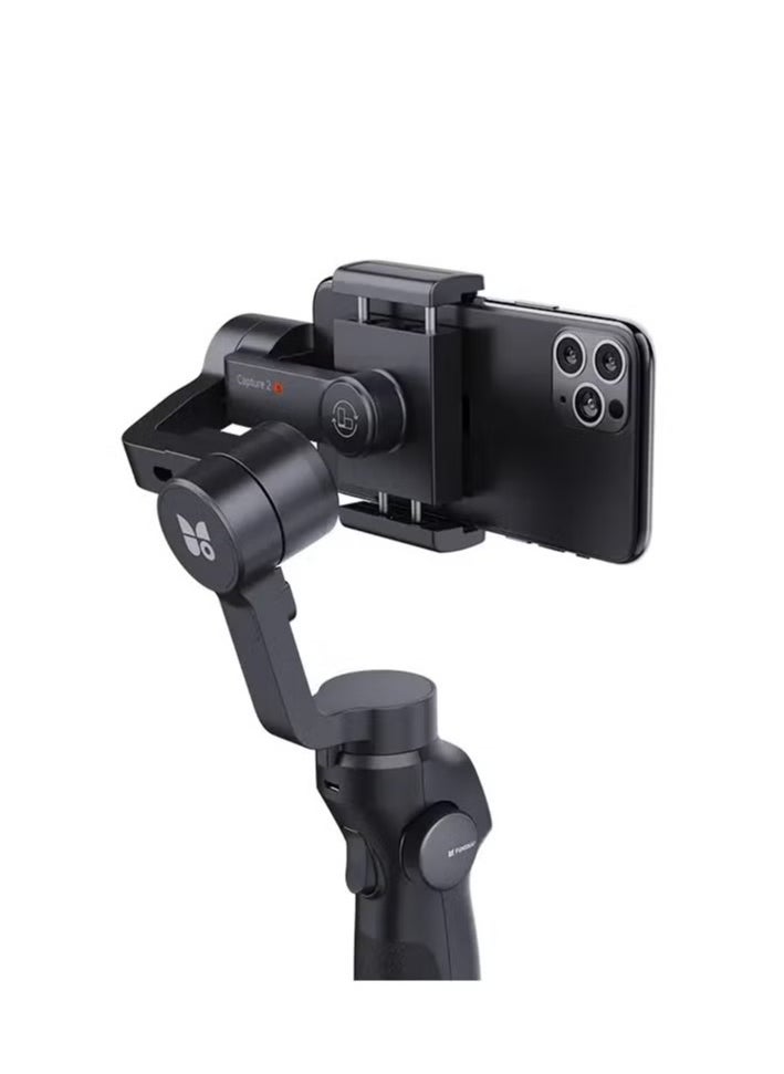 Capture 2S 3-Axis Handheld Gimbal Stabilizer – Bluetooth Connection, Focus Pull & Zoom, Compatible with Smartphones – Ideal for Smooth Video Recording, Live Vlogging, and Cinematic Shots – Perfect for Content Creators and Influencers