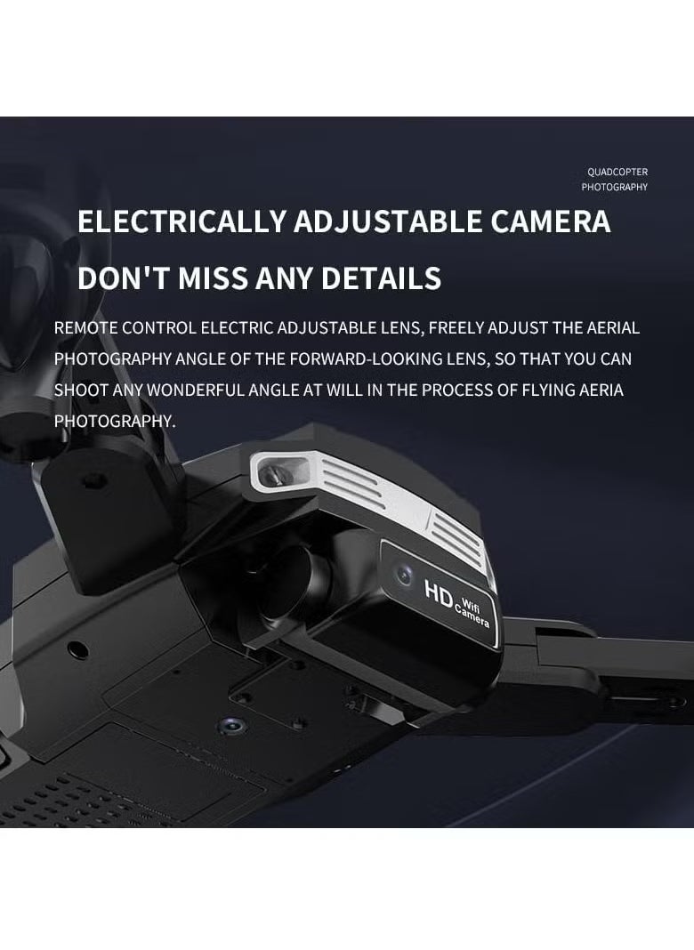 P40 Drone with Dual Camera – Remote Camera Mode Adjustment, Visual Positioning System, 4K HD Aerial Photography, Foldable & Portable Design, Includes Travel Suitcase, Ideal for Vlogging, Aerial Shots, and Outdoor Exploration