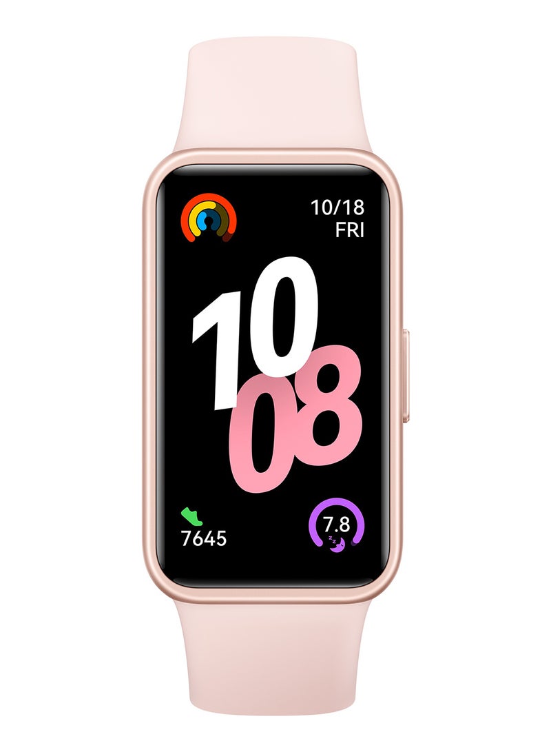 Band 10 Smartwatch, Compatible with iOS Android, Emotional Wellbeing Assistant, Fast Charging And Robust Battery Life, Comfortable Wearing, Pro-Level Sleep Analysis, Pink
