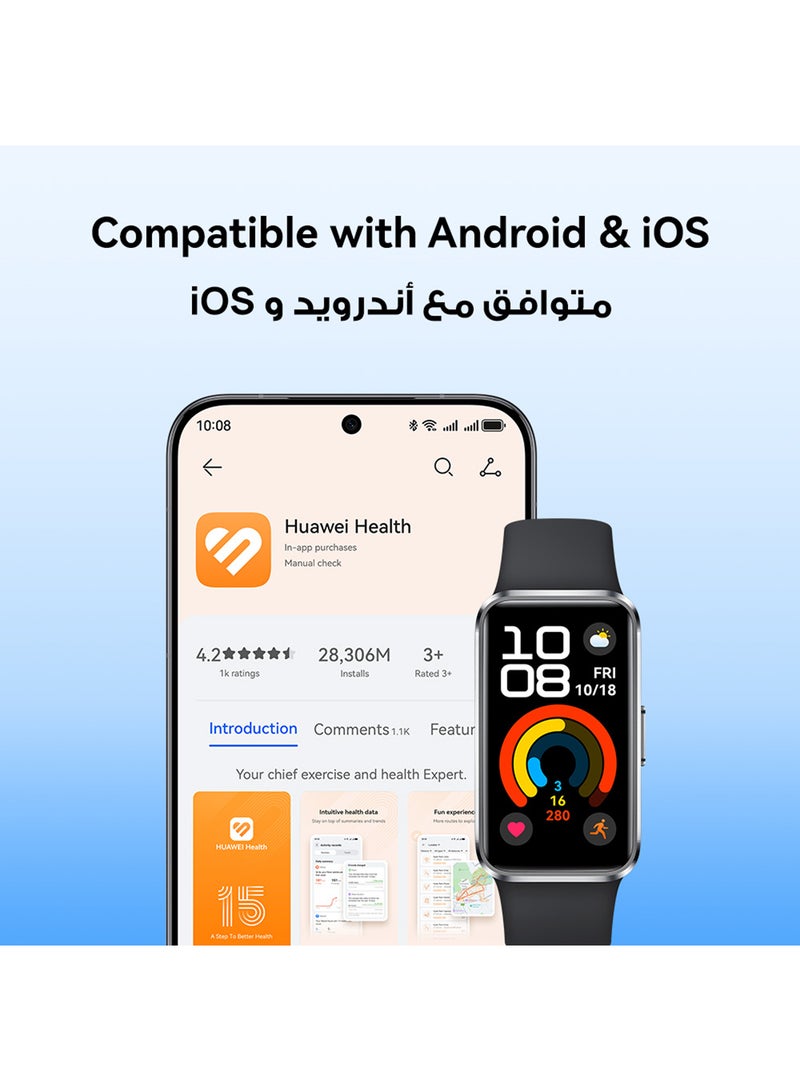 Band 10 Smartwatch, Compatible with iOS Android, Emotional Wellbeing Assistant, Fast Charging And Robust Battery Life, Comfortable Wearing, Pro-Level Sleep Analysis, Pink
