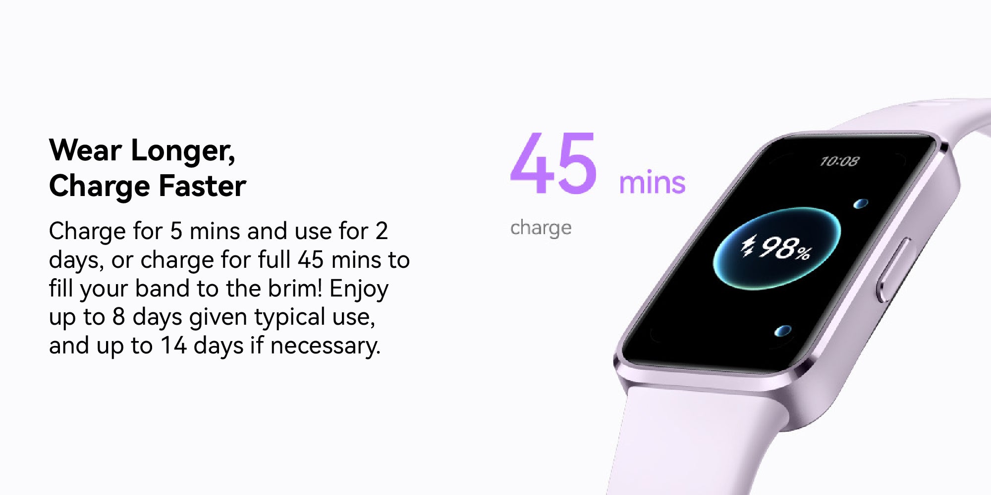 Band 10 Smartwatch, Compatible with iOS Android, Emotional Wellbeing Assistant, Fast Charging And Robust Battery Life, Comfortable Wearing, Pro-Level Sleep Analysis, Pink