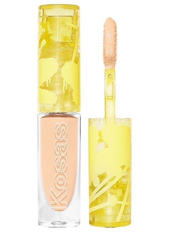 Kosas Mini Revealer Super Creamy + Brightening Concealer with Caffeine & Hyaluronic Acid , Tone 03 W - Light with Subtle Golden Undertones 2ml