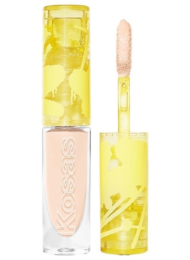 Kosas Mini Revealer Super Creamy + Brightening Concealer with Caffeine & Hyaluronic Acid , Tone 1.5 C - Light with Pink Undertones 2ml