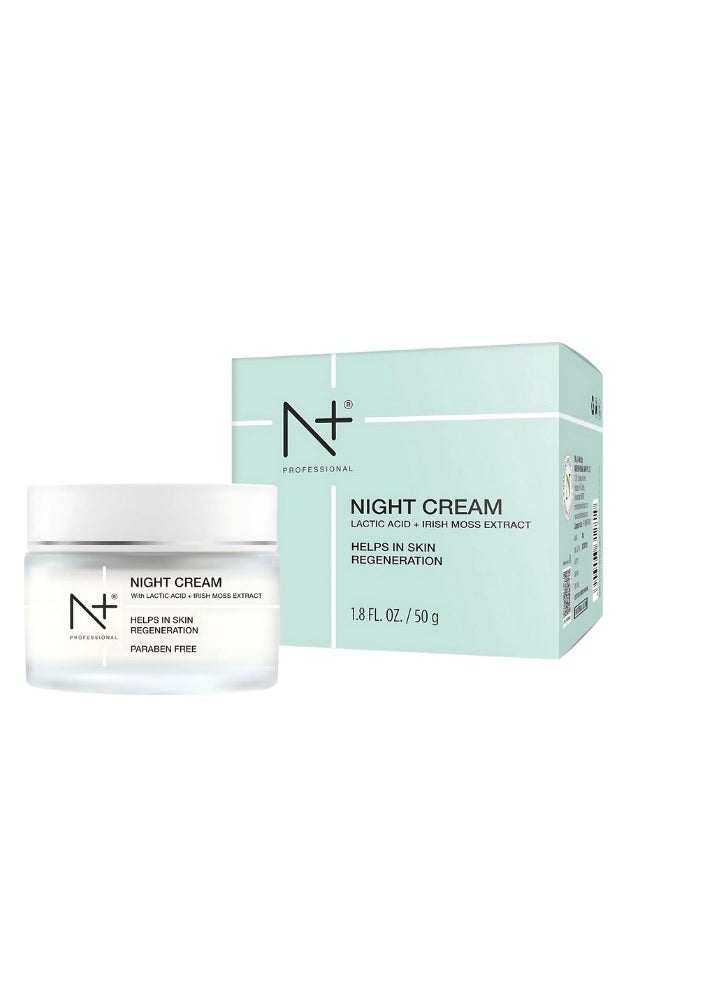 N+ Night Cream Lactic Acid+Irish Moss 50Gm-12810