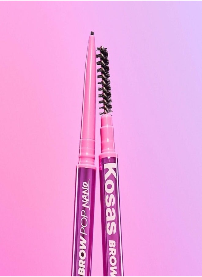 Kosas Brow Pop Nano Ultra-Fine Detailing & Feathering Eyebrow Pencil, Medium Brown - Neutral Medium Brown 0.03g