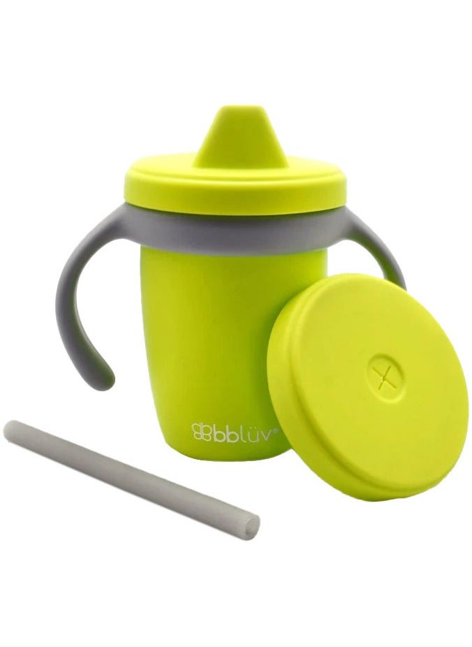 Bbluv Kup - Convertible Silicone Sippy Cup - Lime