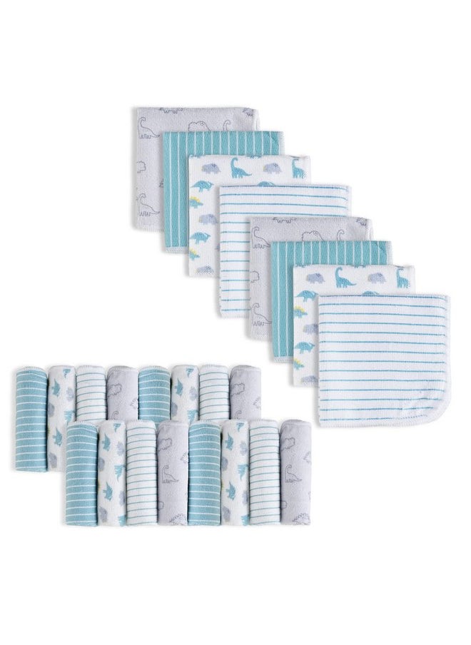 Softan Baby Washcloths, 24Pack Baby Wash Cloths Extra Soft & Ultra Absorbent, Baby Towels and Washcloths Face Towel Unisex for Boys Girls Face & Body, Washclothes Gentle on Sensitive Skin, 9''x 9''