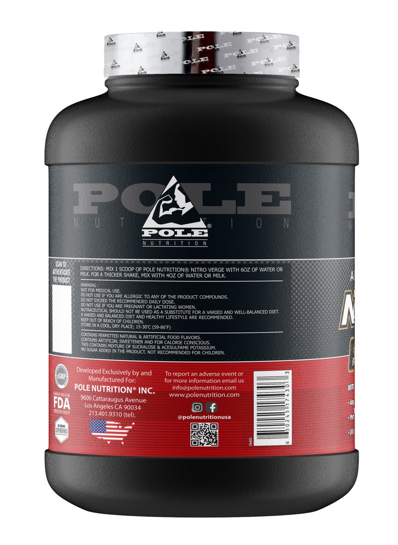Nitro Verge Advanced Whey & Isolate Protein 5 lbs - Rich Chocolate