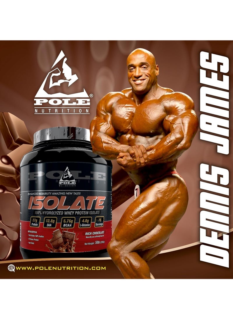 100%  Hydrolyzed Whey Protein Isolate 5 lbs - Rich Chocolate