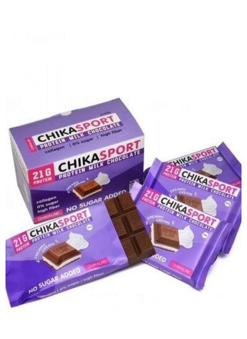 Chika Sport Protein Milk Chocolate Creamy Cream 100gx4