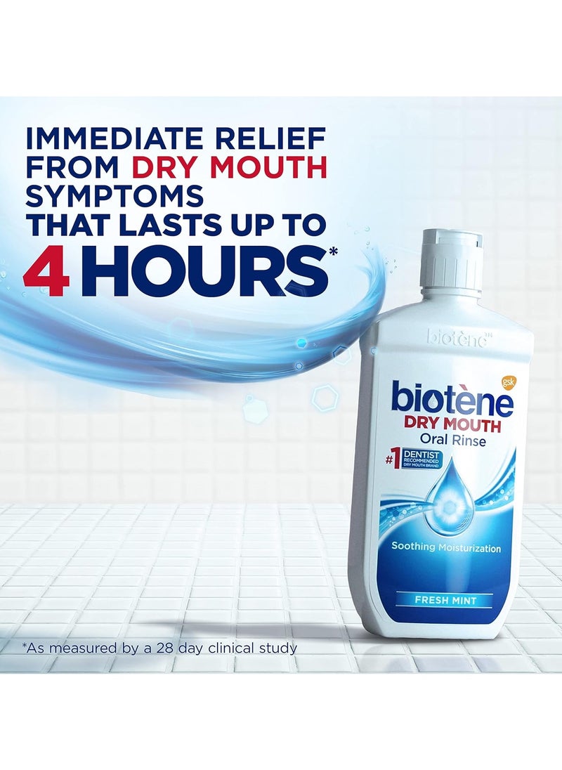 biotène Dry Mouth Oral Rinse, Fresh Mint 473 ml