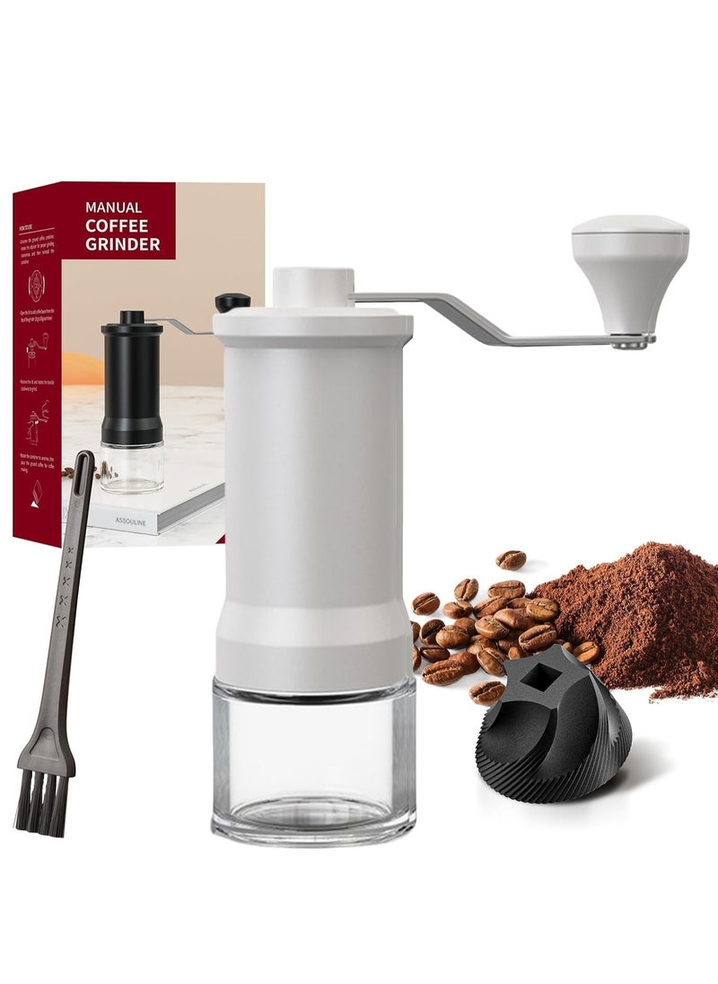 Manual Coffee Grinder Portable Coffee Bean Grinder Coarseness Adjustable Hand-ground Washable Espresso V60 Drip French Press Perfect for Home Camping Travel