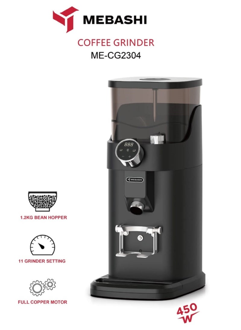 Mebashi High Performance Coffee Bean Grinder 11 Grinder Setting Full Copper Motor 1.2Kg