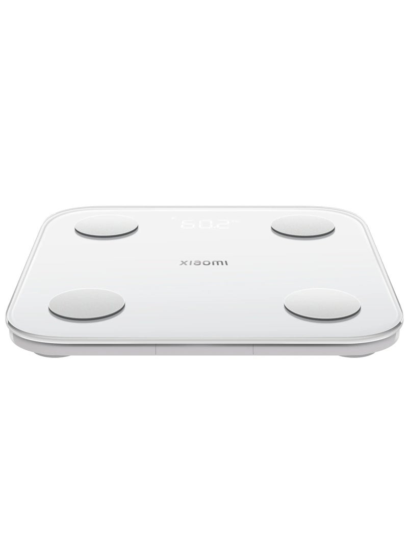 Xiaomi Body Composition Smart Scale S400 13 Body Metrics, High-Precision BIA Sensors, Bluetooth Sync, Auto User Recognition, LED Display, Tempered Glass, Pregnancy Mode, 150kg Capacity – White