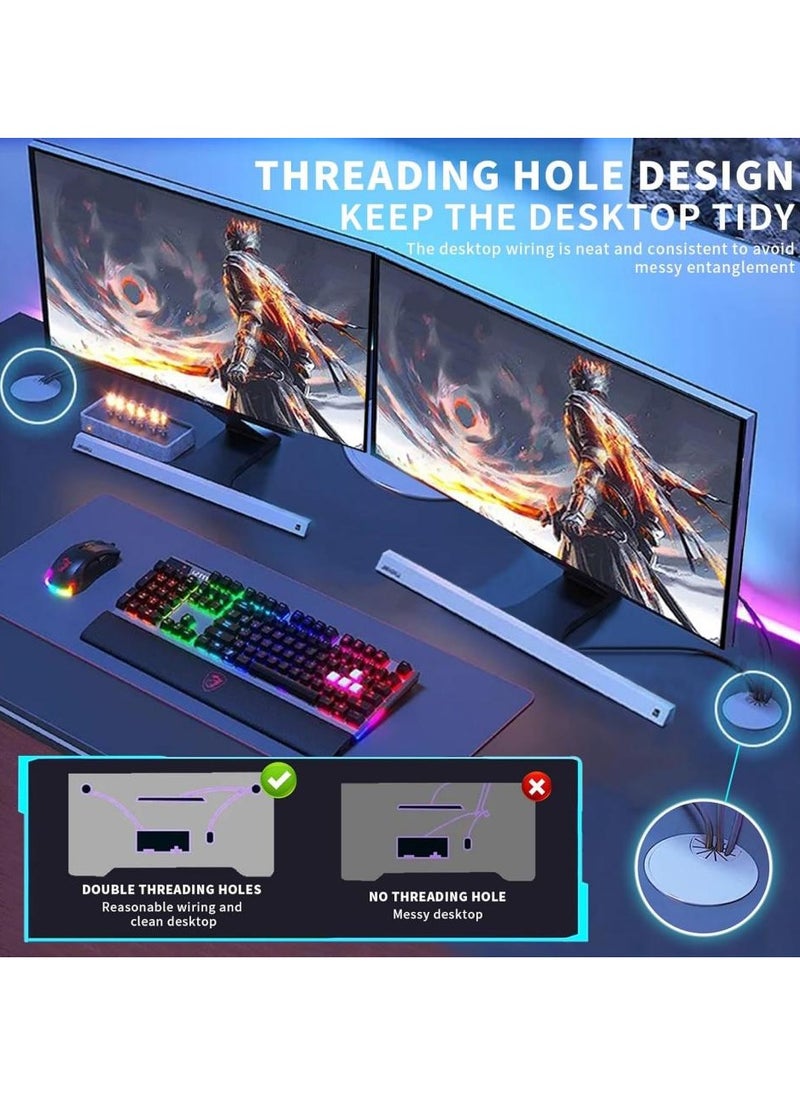 K-Shaped Gaming Table Ergonomic Large Gaming Desk Computer Desk PC Gaming Workstation Home Office Desks Space-saving Easy to Assemble 140x60x75cm Black