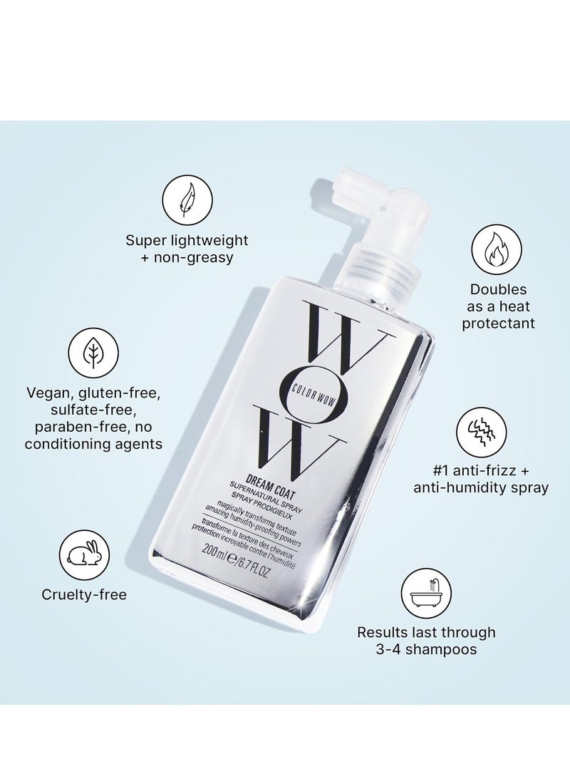 WOW Color Dreamcoat Super Natural Spray, Silver, 200 ml for all Hair Type