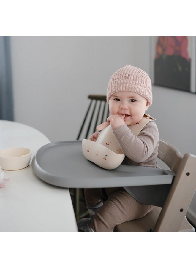 mushie Silicone First Feeding Baby Spoons | 2 Pack (Blush/Shifting Sand)